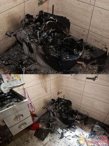 东鹏洁具 马桶爆炸