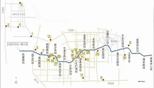 地铁一号线穿城而过谋动郑州大商业版图时代