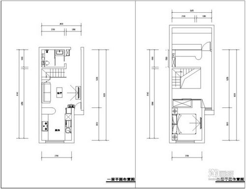 5万装29平现代简约风格复式家 超小户型装修案例