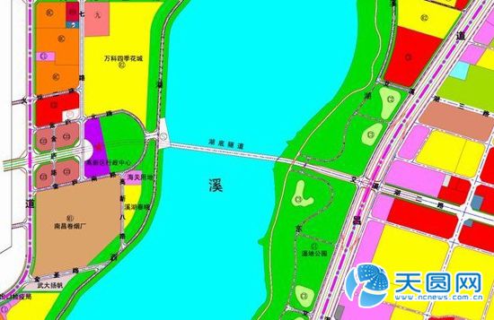 北至富大有堤……日前《南昌市艾溪湖周边地区(城东片区cd3分区)控制图片