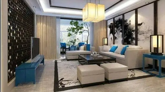 万科青山湖复式装修效果图 诠释新中式的典雅