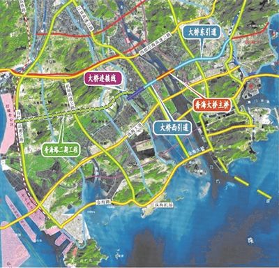 香海大桥区域规划图; 年终盘点 2013珠海西区"十大工程"; 2013西区"