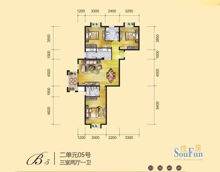 西安首创国际城/首创漫香郡户型图