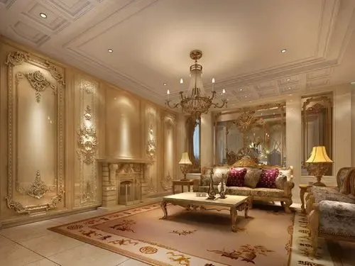 50万全包300平奢华大气欧式风格古典别墅装修设计-家居快讯-武汉搜房装修家居网