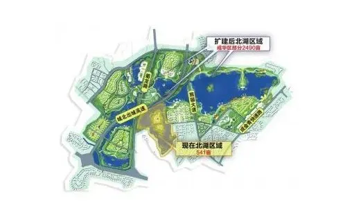 成都北湖规划图 来源:网络