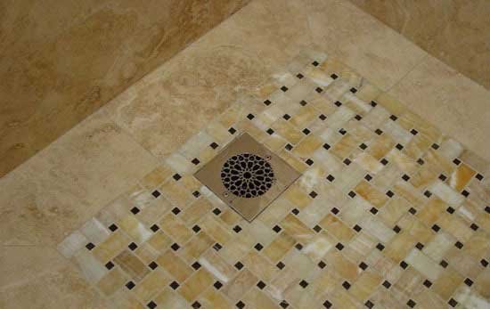 卫浴装修效果图集锦 领略不一样的编织花纹石瓷砖