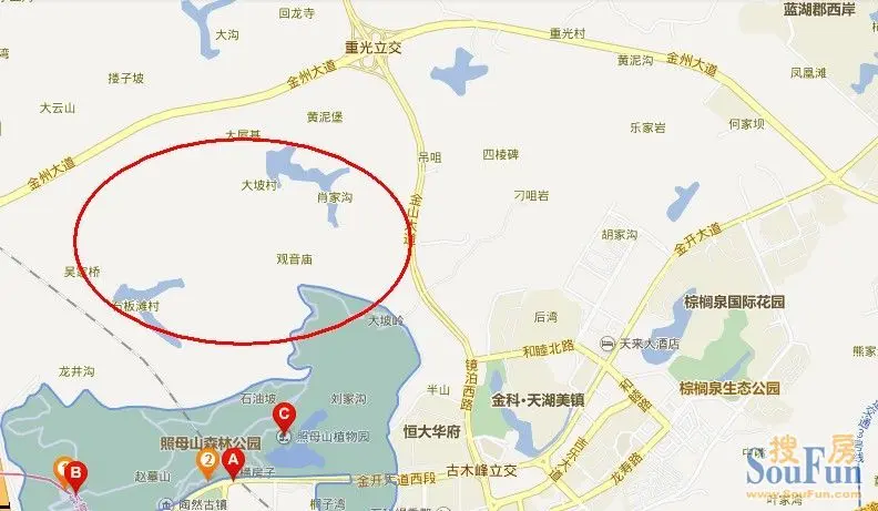 恒大百万方大盘杀入照母山 三足鼎立局面骤显