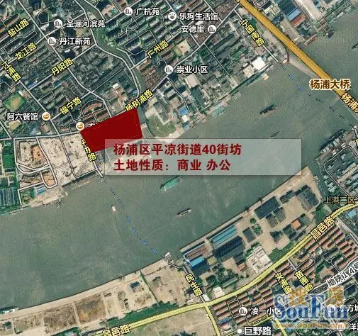 19亿底价拿得杨浦区平凉街道40街坊地块,楼板价16400元/平米.