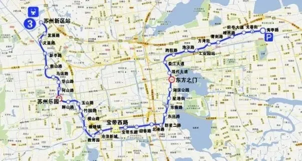 苏州最新轨交3号线规划出炉湖东哭了湖西欢喜