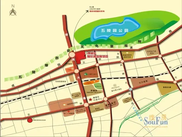 渭城区限价商品房成国右岸区位介绍_房产资讯