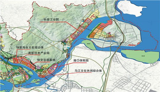 琅岐闽江大桥通车 马尾大桥开建 双桥合力 共筑马尾新城