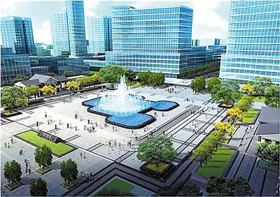 科技水动广场效果图