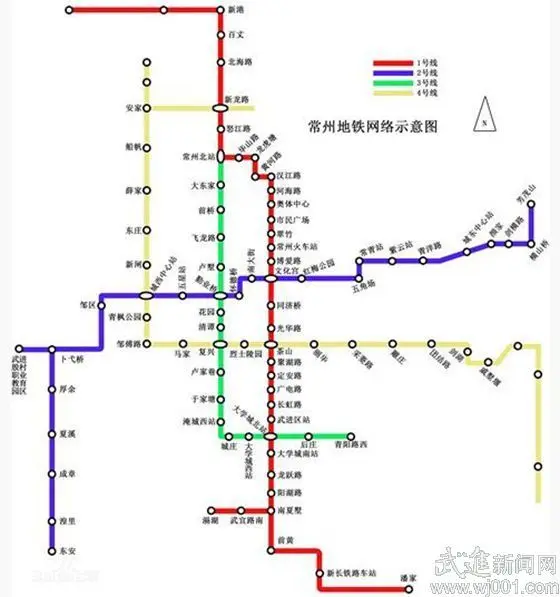 常州地铁一号线6月开工 武进段12.3公里设10站