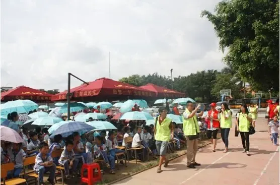 梦想碧桂园百城公益行走进东莞企石镇