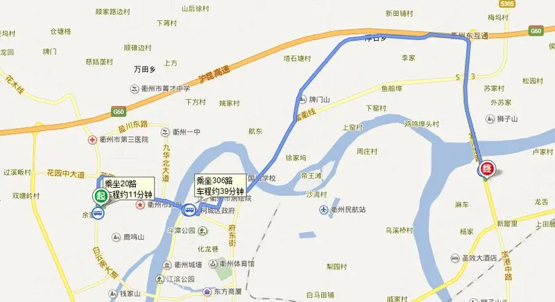 百度地图中没有26路公交车,路线与图中相似.
