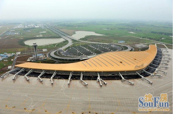 新桥国际机场鸟瞰图
