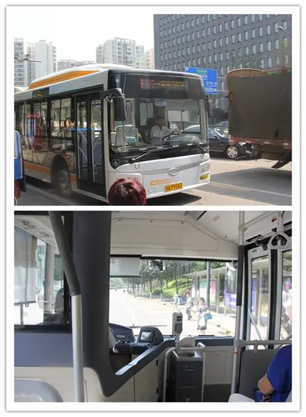细节超越主城公交 采用蜀都客车 新的车内配备,从消防装置到防门夹