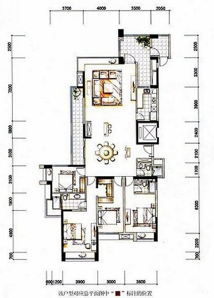 五洲花城二期户型图