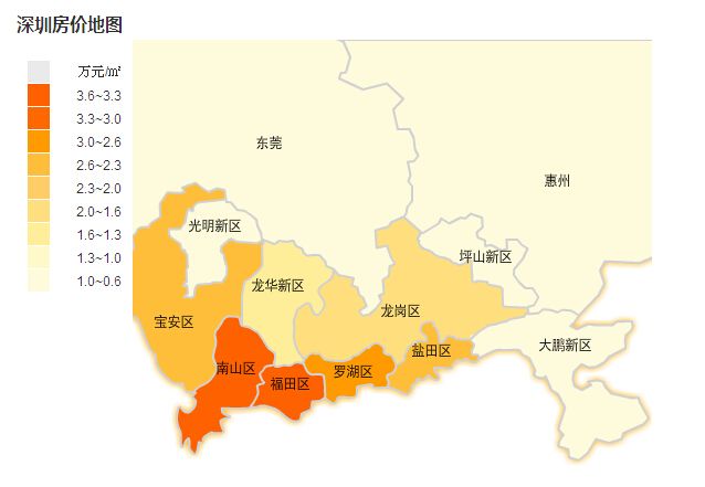 深圳房价地图