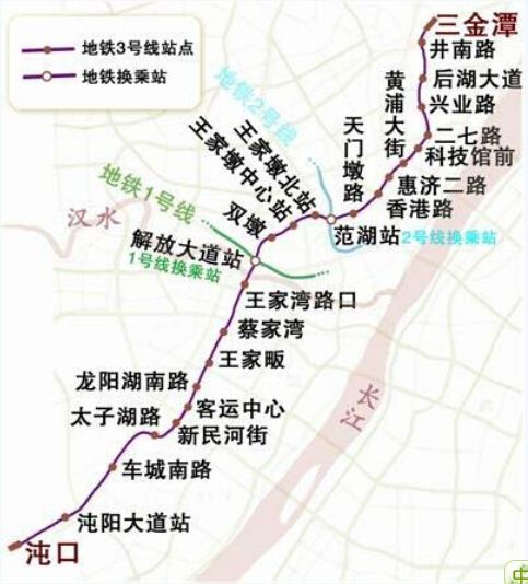 3号线截至目前一期15个站主体完工 汉口汉阳两大堵点疏通在望