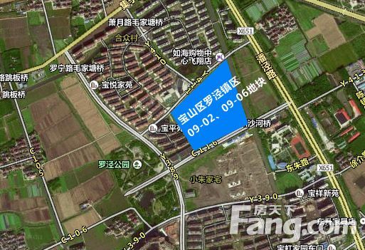 8月13日,上海规土局消息称"宝山区罗泾镇区09-02,09-06地块商住项目"