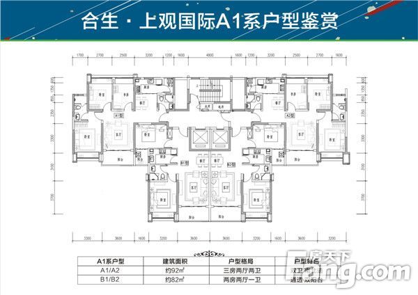 合生上观国际小户型终于来了 新推小户型82-92㎡