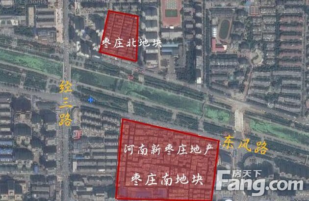 枣庄城中村改造项目共分南北两处地块,将由河南新
