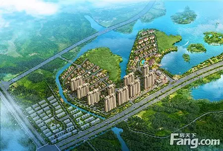 碧桂园滨湖城鸟瞰图