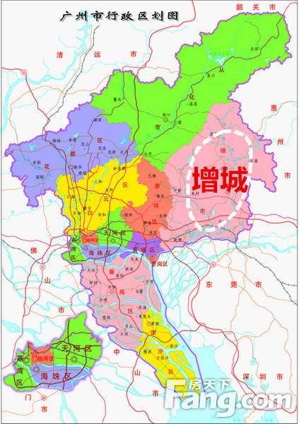 广州区域划分