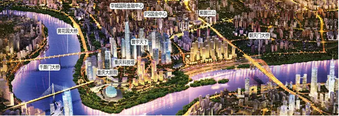 重庆江北属于哪个区域答:重庆江北区的范围(图中蓝色虚线部分)}如下