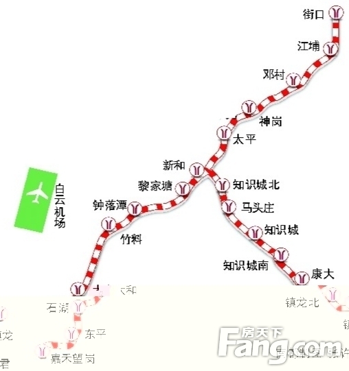 广州地铁14号线线路规划图