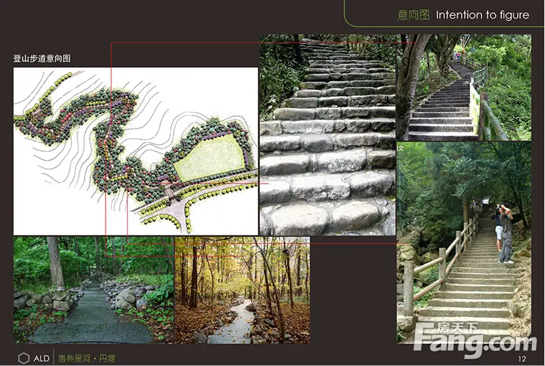 (星河丹堤登山入口及步道设计图)