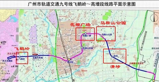 广州花都新华街莲塘村的公交线路图片
