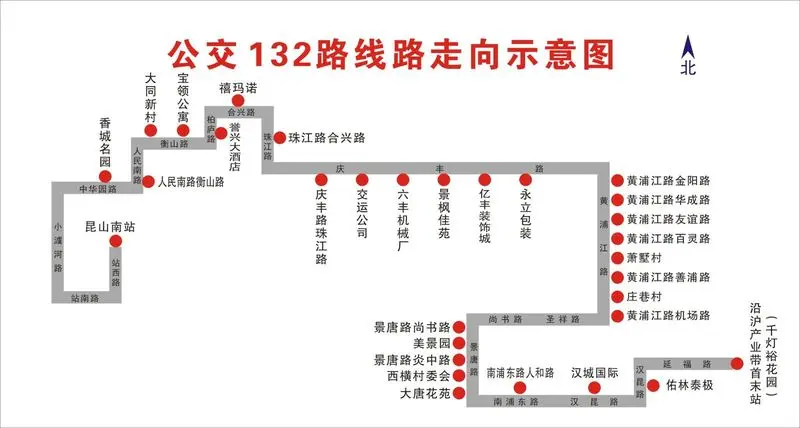 关于调整昆山公交132路的通告