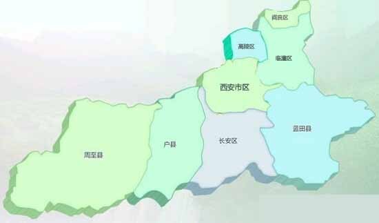 西安区县地图图片