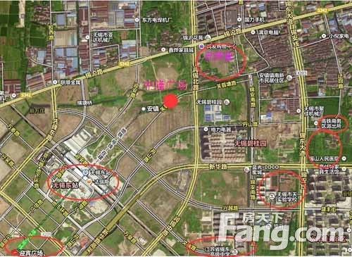 锡东新城卫星地图图片