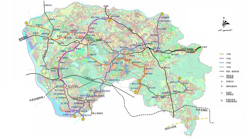 全东莞轻轨线路图新鲜出炉(大图)