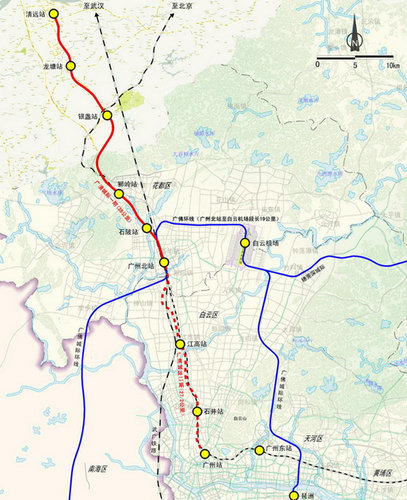 广州北2条铁路 2条  2条城轨 还有30w/套洋房