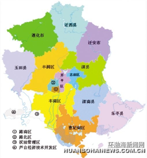 唐山地图图片