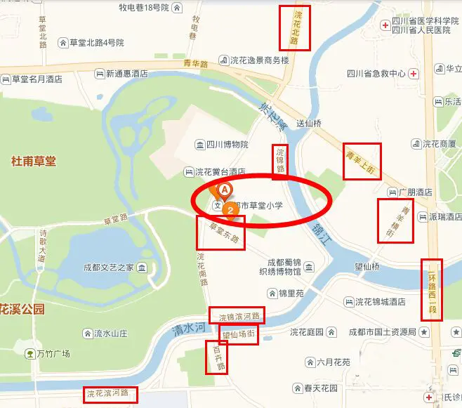 2015成都青羊区 地图 曝光 家住哪可以读泡小?