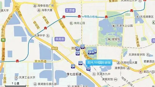 阳光100国际新城小区地图