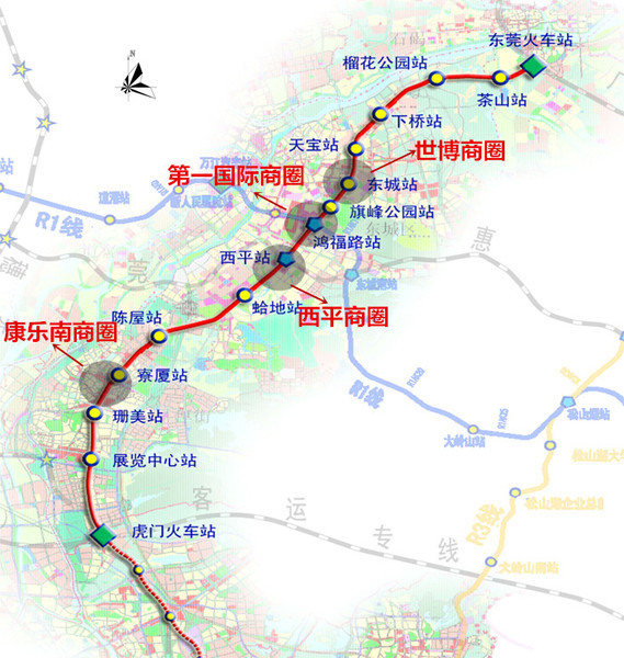 揭秘东莞轻轨2号线最火爆商圈 周边热盘狂升值