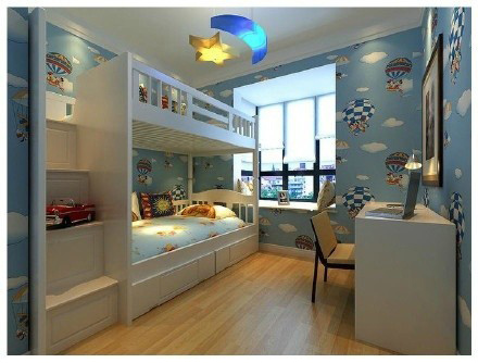 小户型儿童房也可以很美很精致 最潮双人儿童房