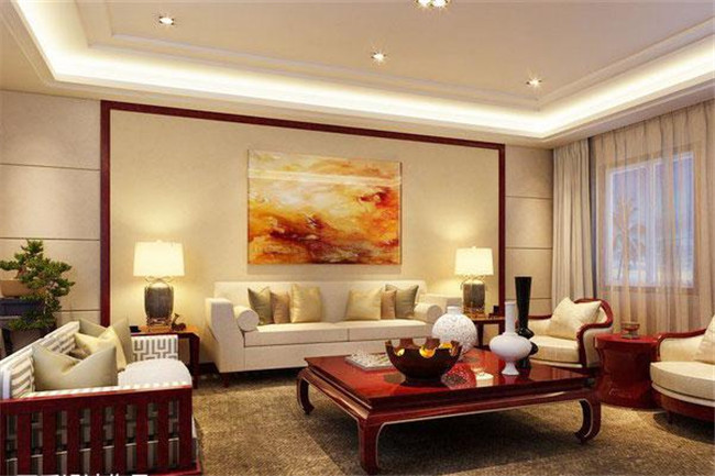 你从未见过的中式客厅装修效果图，电视背景墙也成传统家居装修典范！
