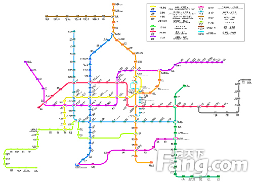 广州地铁规划图 各规划线路概况介绍图片