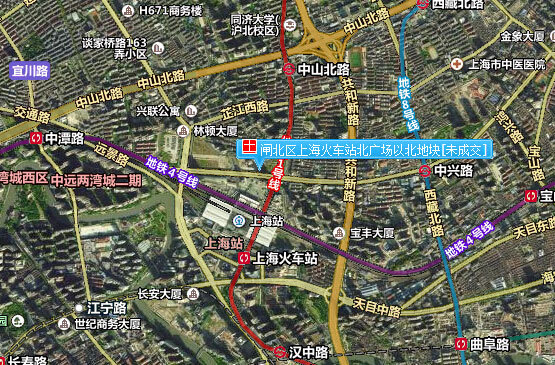 闸北区上海火车站北广场以北地块