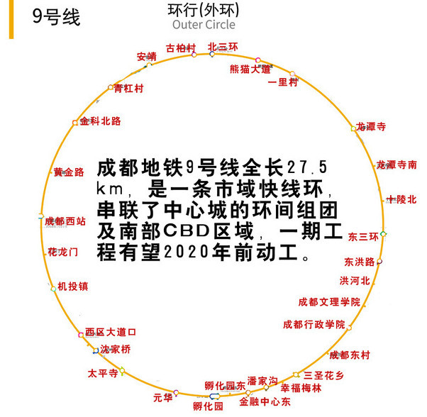 2015成都地铁组成三环成都地铁118号线建设近况及通车时间