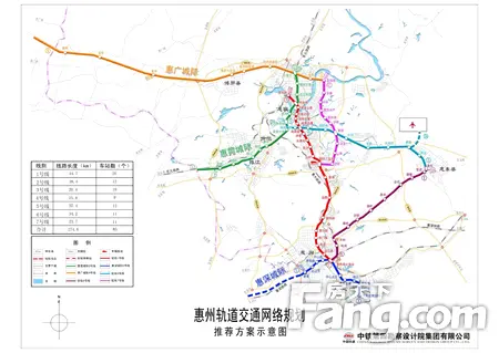 惠州轨道交通网络规划,包括深惠城轨,莞惠城轨等.
