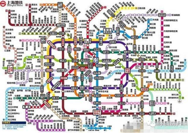 2020年上海地铁图 密集恐惧症者慎入_房产资讯-上海搜房网