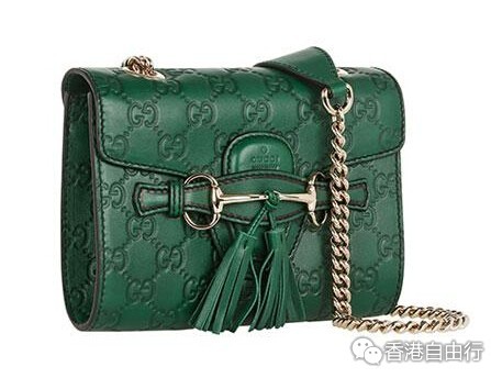 香港房产信息：Gucci（古驰）新​​​​推出Mini Emily 压花皮包
